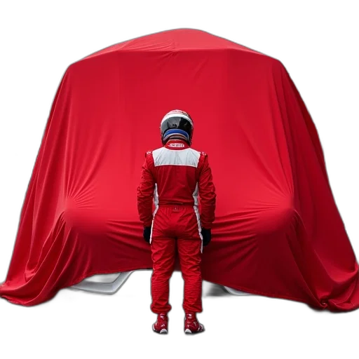 car, jacket, hat, red transparent PNG cut-out