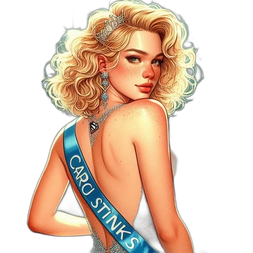 crown, jewelry, dress, cartoon transparent PNG cut-out