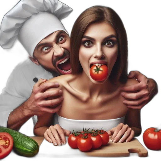 food, photorealistic, oil painting, concept art transparent PNG cut-out