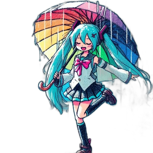 umbrella, jacket, dress, staff transparent PNG cut-out