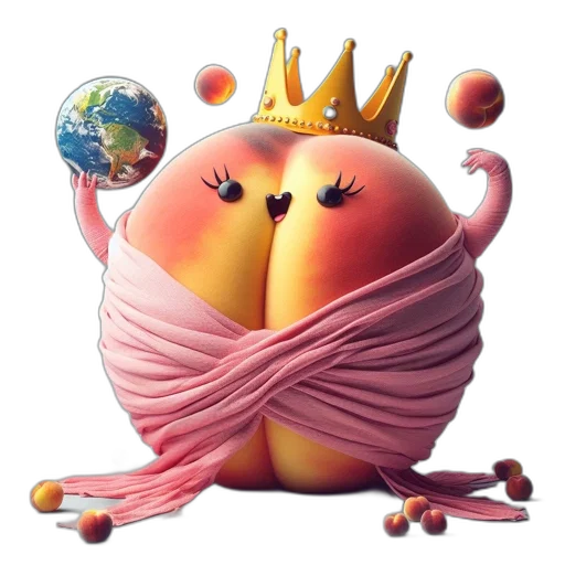 crown, dress, animal, concept art transparent PNG cut-out