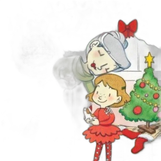concept art, cartoon, watercolor, snow transparent PNG cut-out