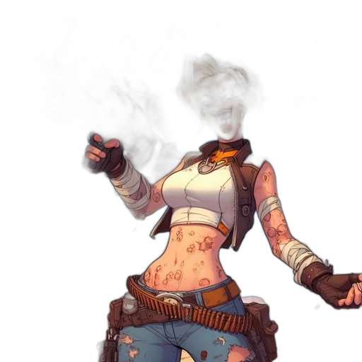 staff, weapon, mask, jacket transparent PNG cut-out