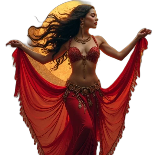 dress, jewelry, fantasy art, concept art transparent PNG cut-out