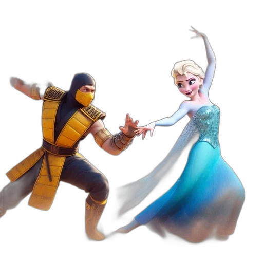 concept art, fantasy art, 3d render, comic book art transparent PNG cut-out
