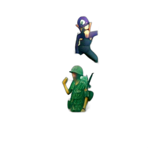 pixel art, concept art, 3d render, green transparent PNG cut-out