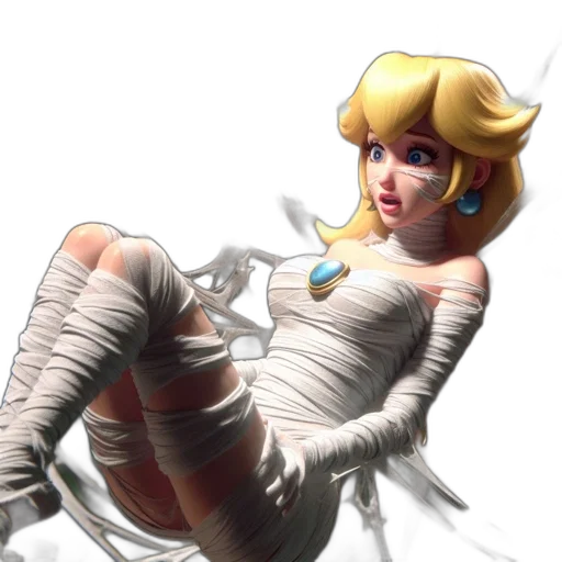 dress, robot, concept art, 3d render transparent PNG cut-out