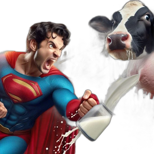 concept art, comic book art, superman, dressed transparent PNG cut-out