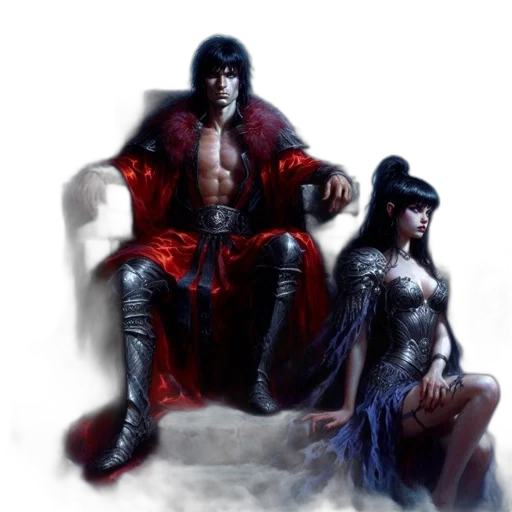 fantasy art, concept art, comic book art, photorealistic transparent PNG cut-out