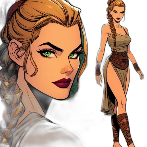 concept art, comic book art, fantasy art, cartoon transparent PNG cut-out