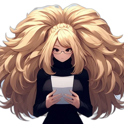 hair, face, staff, crown transparent PNG cut-out
