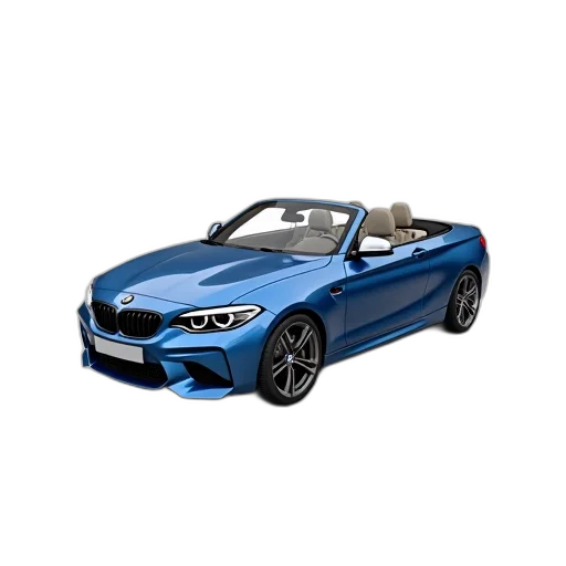 car, 3d render, photorealistic, blue transparent PNG cut-out
