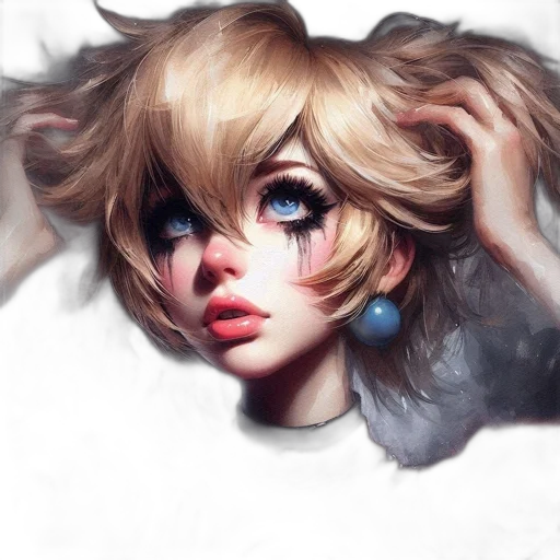 face, hair, mask, creature transparent PNG cut-out