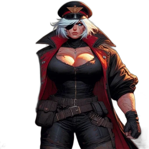 jacket, weapon, comic book art, concept art transparent PNG cut-out