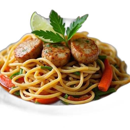 food, 3d render, photorealistic, plate transparent PNG cut-out