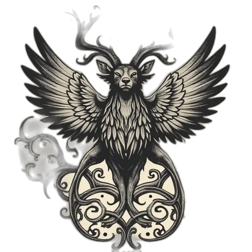 dragon, staff, jewelry, fantasy art transparent PNG cut-out