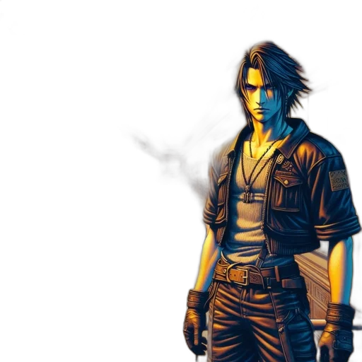 jacket, weapon, concept art, fantasy art transparent PNG cut-out