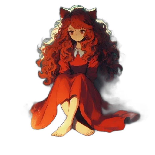 dress, staff, creature, animal transparent PNG cut-out