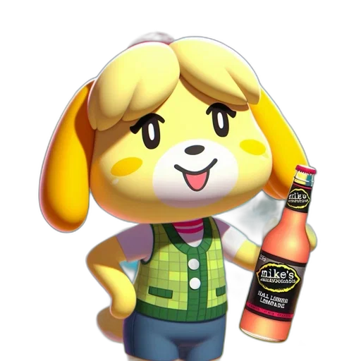 bottle, animal, jacket, staff transparent PNG cut-out