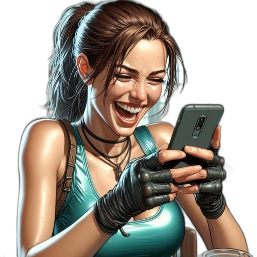 weapon, face, comic book art, cyberpunk transparent PNG cut-out