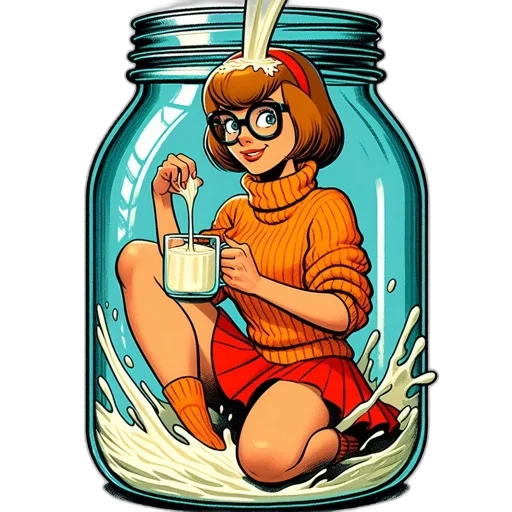bottle, food, dress, comic book art transparent PNG cut-out