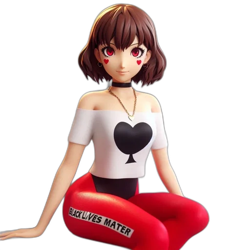 robot, dress, 3d render, anime transparent PNG cut-out