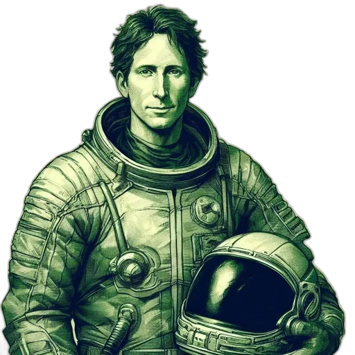jacket, face, staff, robot transparent PNG cut-out