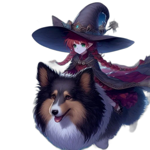 hat, staff, animal, creature transparent PNG cut-out