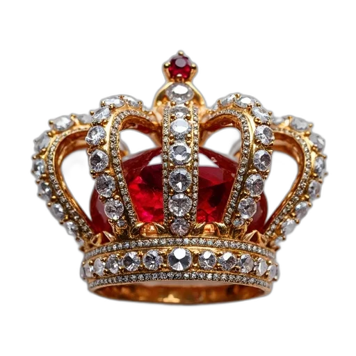 crown, jewelry, hat, staff transparent PNG cut-out