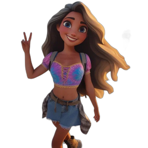 dress, cartoon, concept art, 3d render transparent PNG cut-out