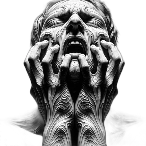 face, mask, creature, hair transparent PNG cut-out