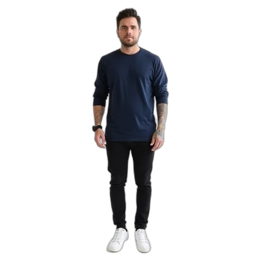 jacket, monochrome, blue, dark transparent PNG cut-out