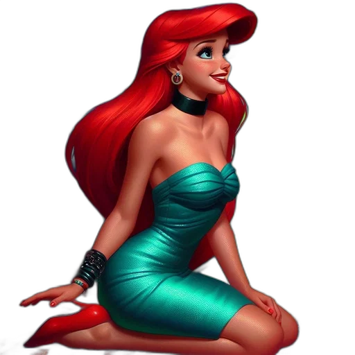 dress, cartoon, concept art, 3d render transparent PNG cut-out
