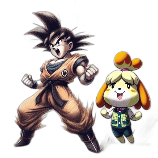 concept art, pixel art, comic book art, anime transparent PNG cut-out