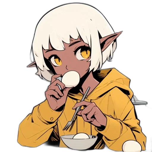 food, staff, creature, face transparent PNG cut-out