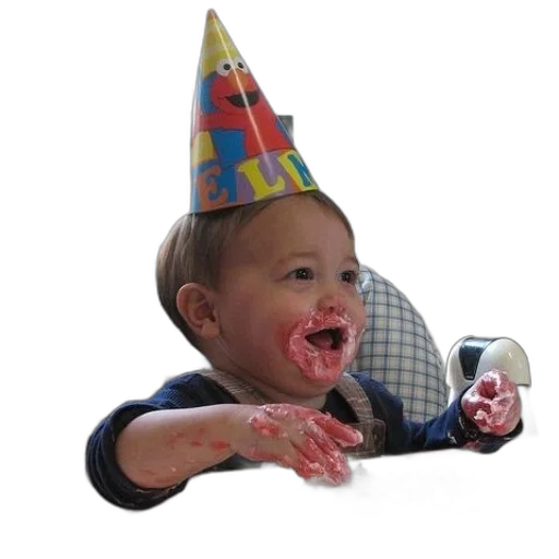 hat, face, baby, party transparent PNG cut-out