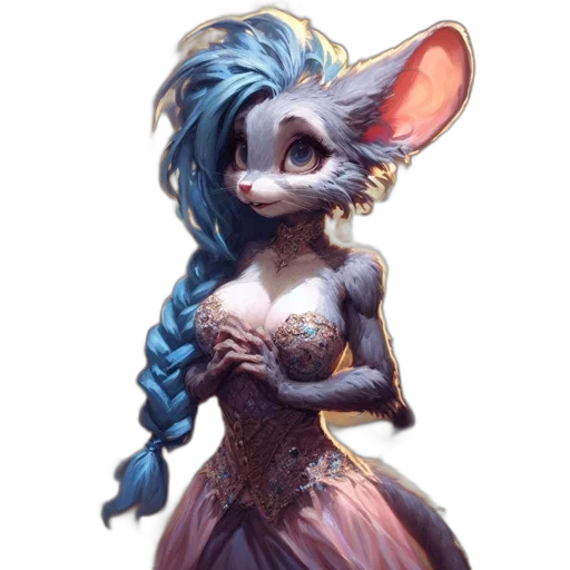 dress, animal, staff, creature transparent PNG cut-out