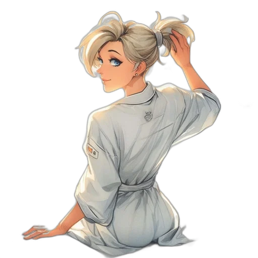 staff, dress, jacket, concept art transparent PNG cut-out