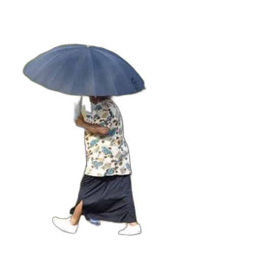 umbrella, dress, hat, staff transparent PNG cut-out
