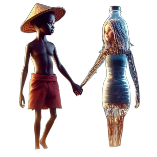dress, bottle, concept art, pixel art transparent PNG cut-out