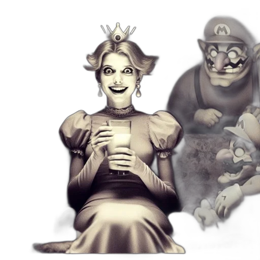crown, mask, concept art, 3d render transparent PNG cut-out