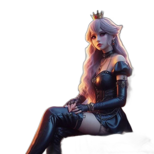 crown, dress, dragon, fantasy art transparent PNG cut-out