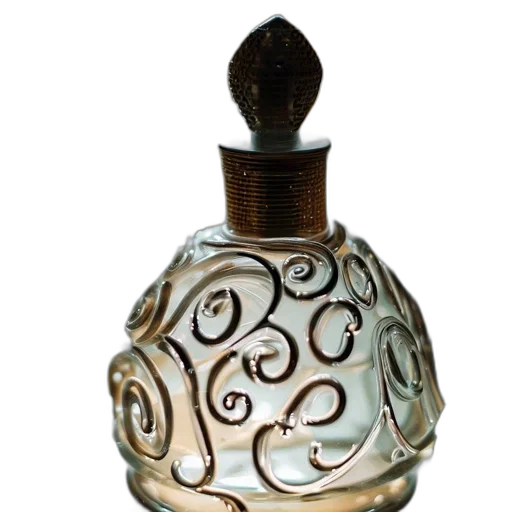 bottle, crown, jewelry, 3d render transparent PNG cut-out