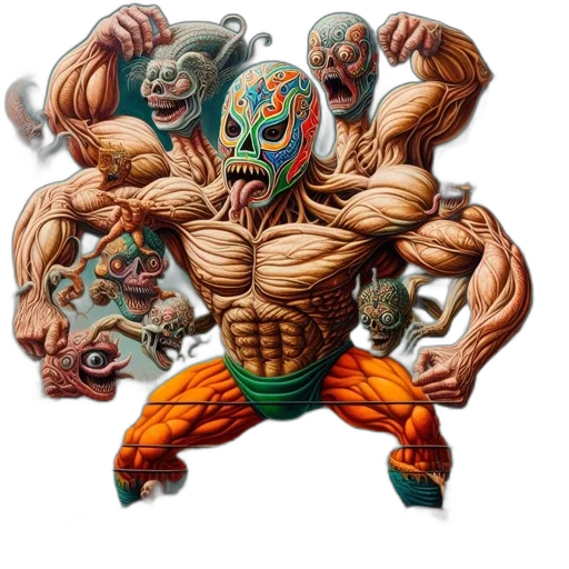 mask, creature, concept art, comic book art transparent PNG cut-out