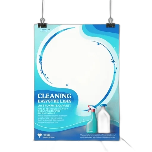 cleaning, services, flyer, template transparent PNG cut-out