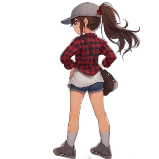 hat, jacket, dress, staff transparent PNG cut-out