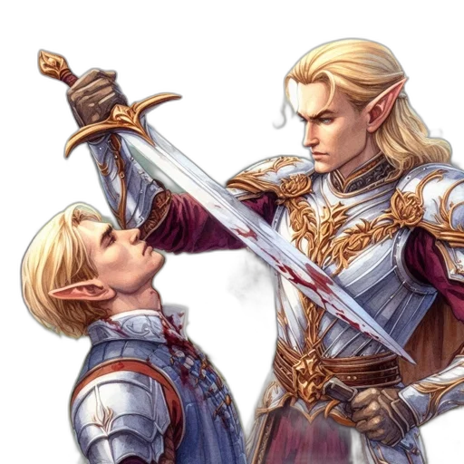 sword, staff, weapon, crown transparent PNG cut-out
