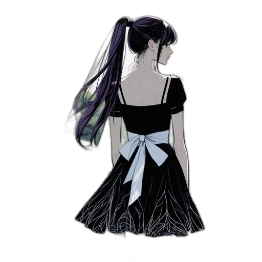 dress, hair, jacket, crown transparent PNG cut-out