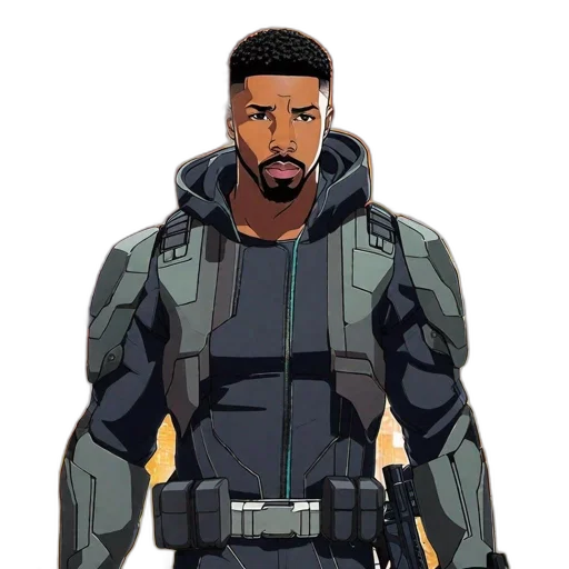 jacket, concept art, cartoon, comic book art transparent PNG cut-out