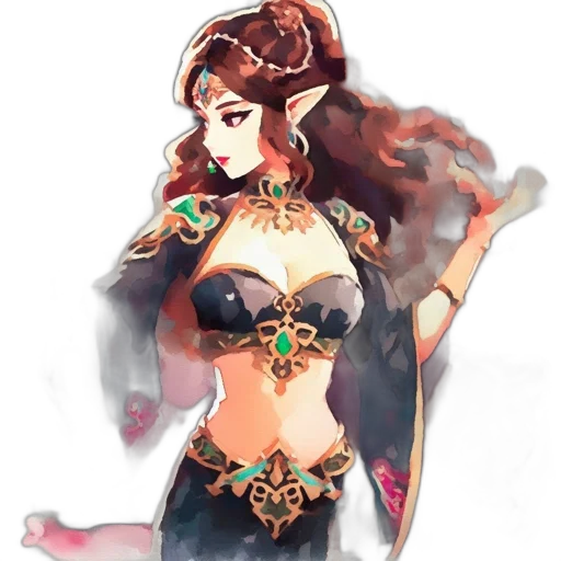 jewelry, crown, staff, dress transparent PNG cut-out